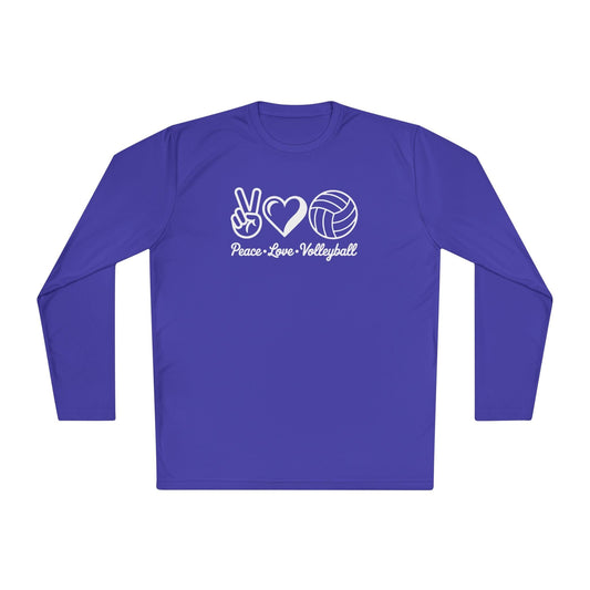 Peace • Love • Volleyball Lightweight Long Sleeve Tee