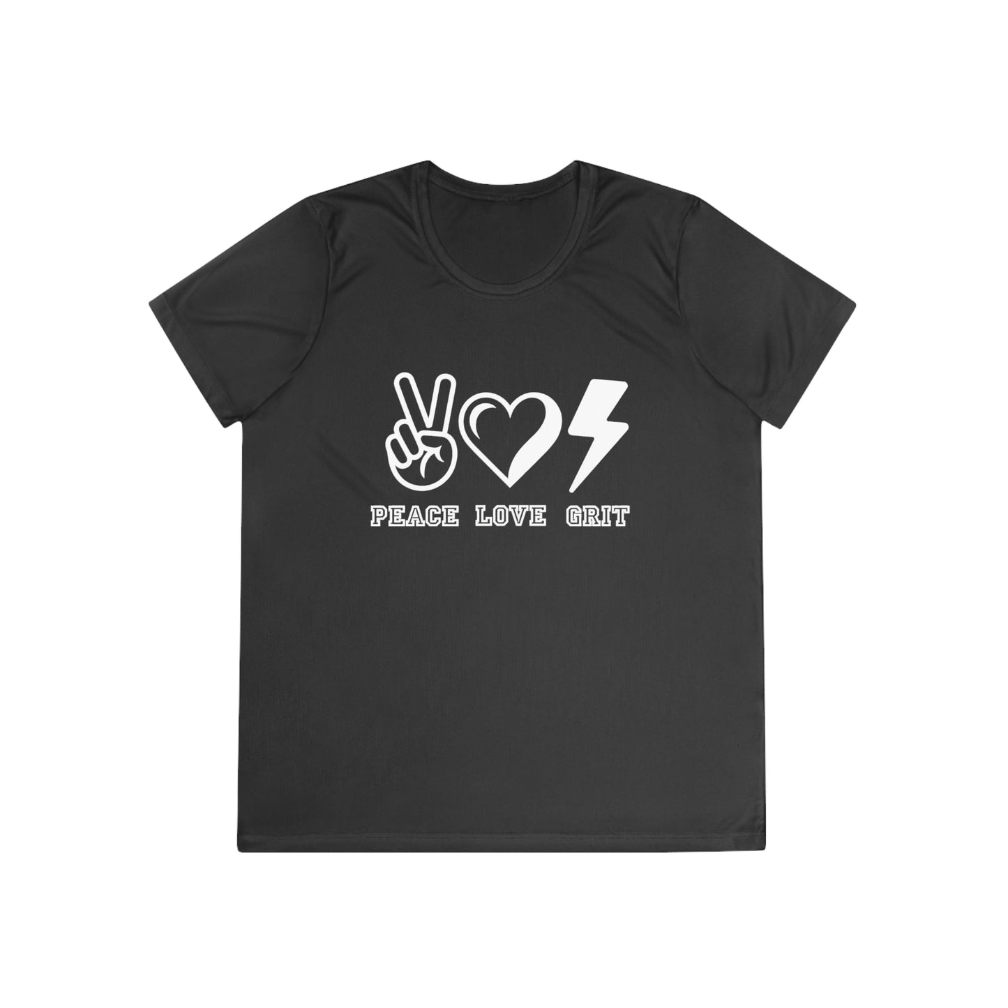 Peace, Love, Grit  Ladies Competitor Tee