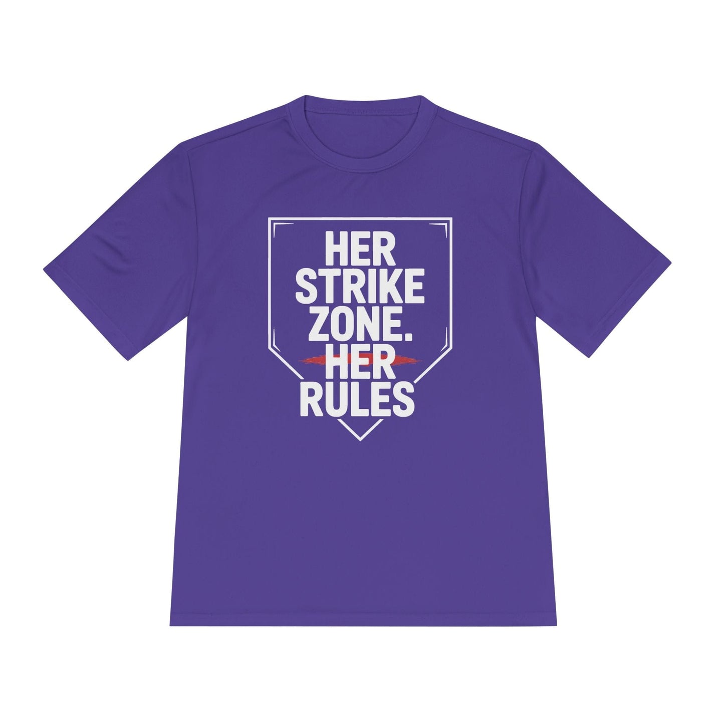 Her Strike Zone, Her Rules Unisex Moisture Wicking Tee