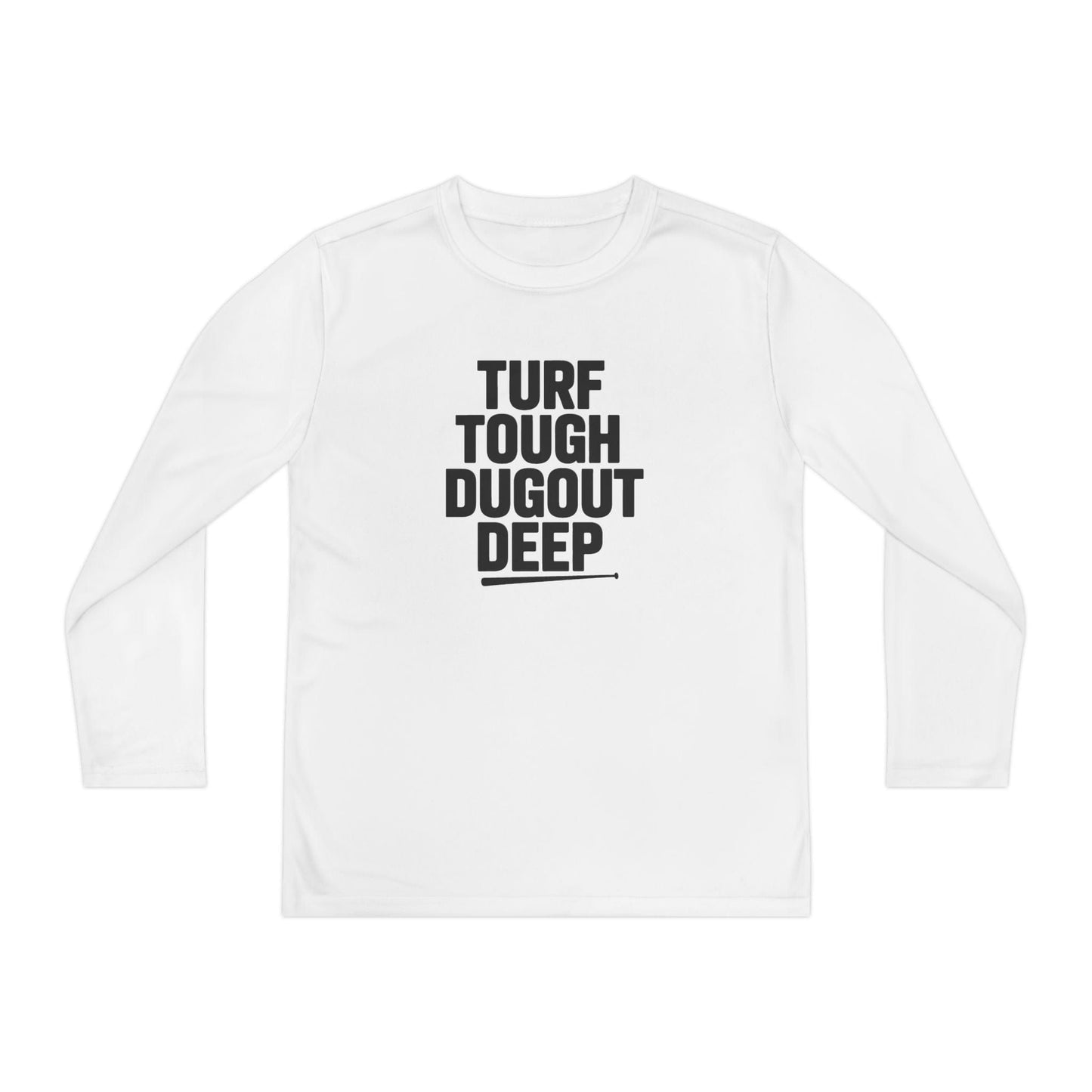 Turf Tough, Dugout Deep Youth Long Sleeve Competitor Tee