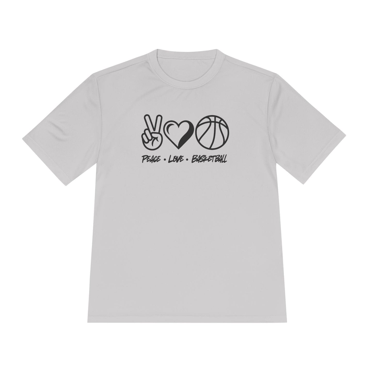 Peace • Love • Basketball Unisex Moisture Wicking Tee