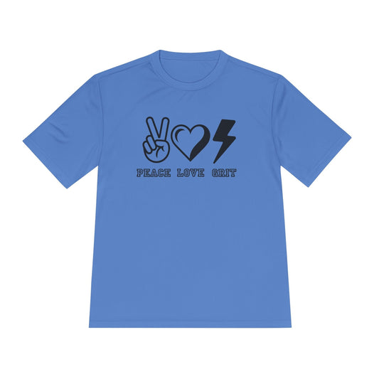 Peace, Love, Grit Unisex Moisture Wicking Tee