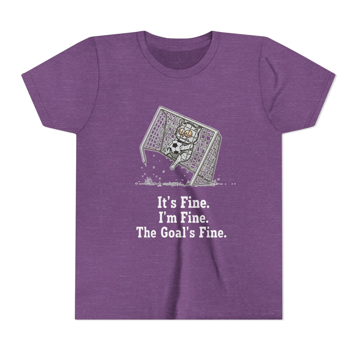 It's Fine, Soccer Youth Short Sleeve Tee