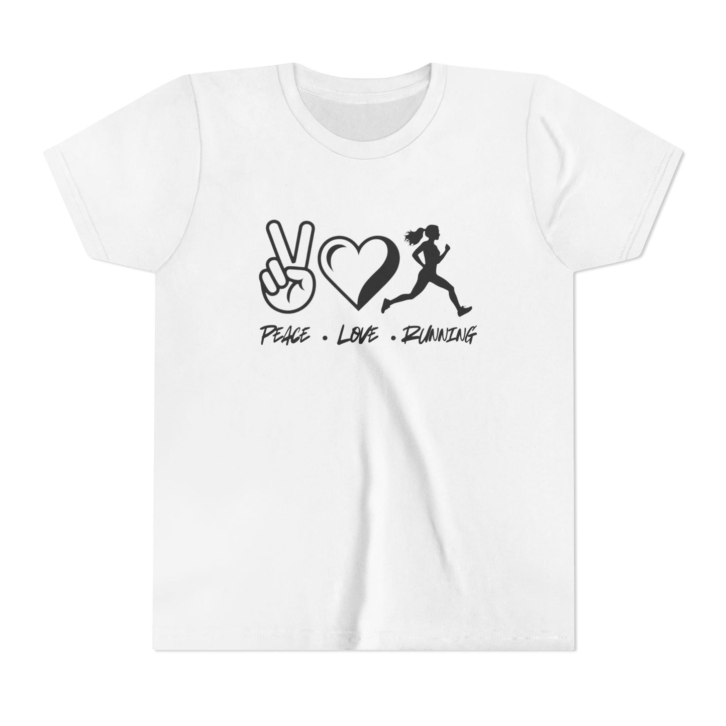 Peace • Love • Running Youth Short Sleeve Tee