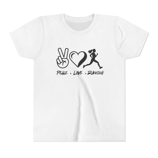 Peace • Love • Running Youth Short Sleeve Tee