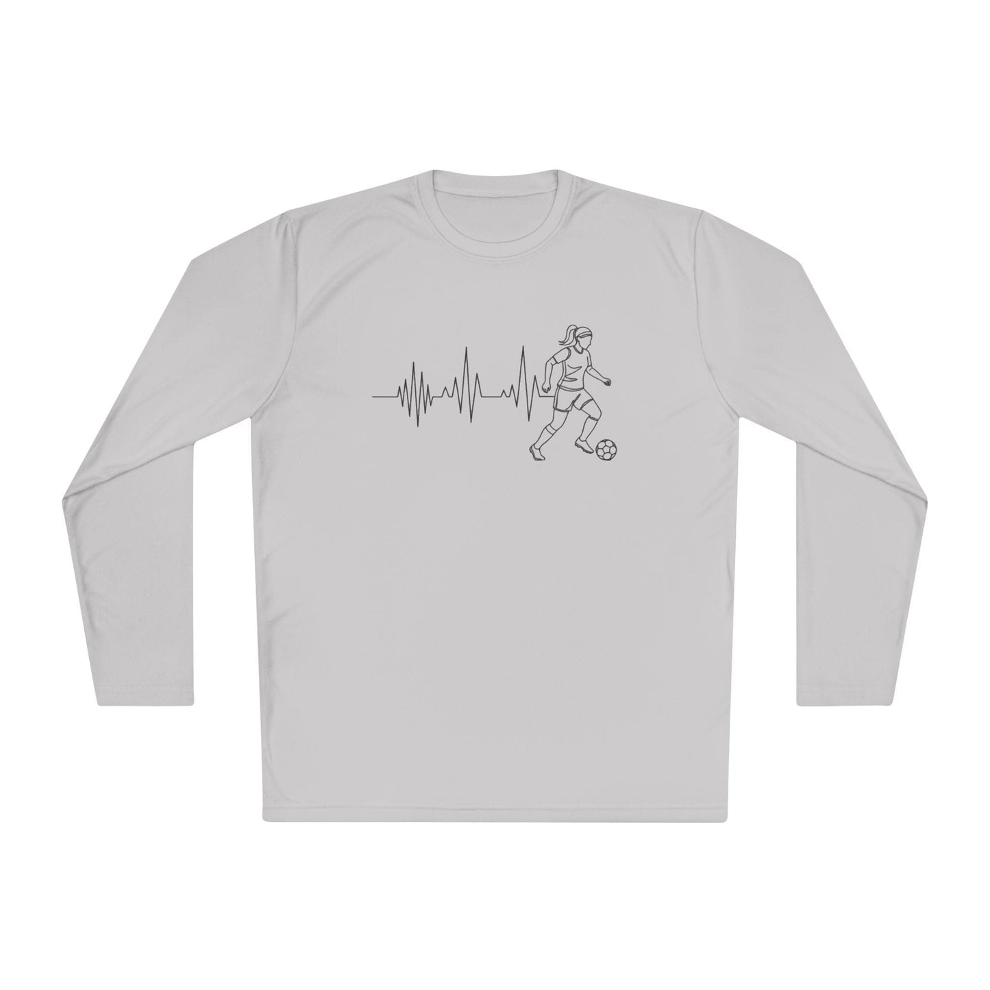 Soccer Heartbeat Lightweight Long Sleeve Tee