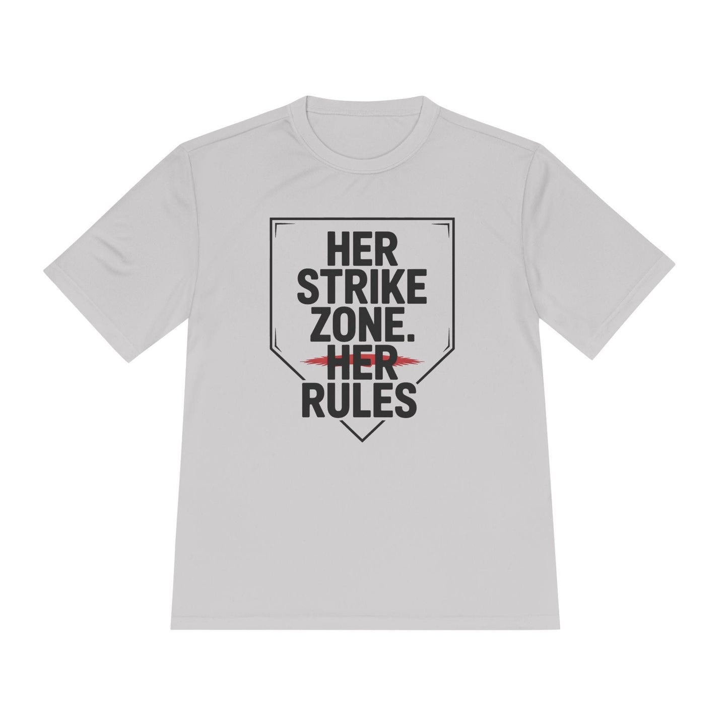 Her Strike Zone, Her Rules Unisex Moisture Wicking Tee