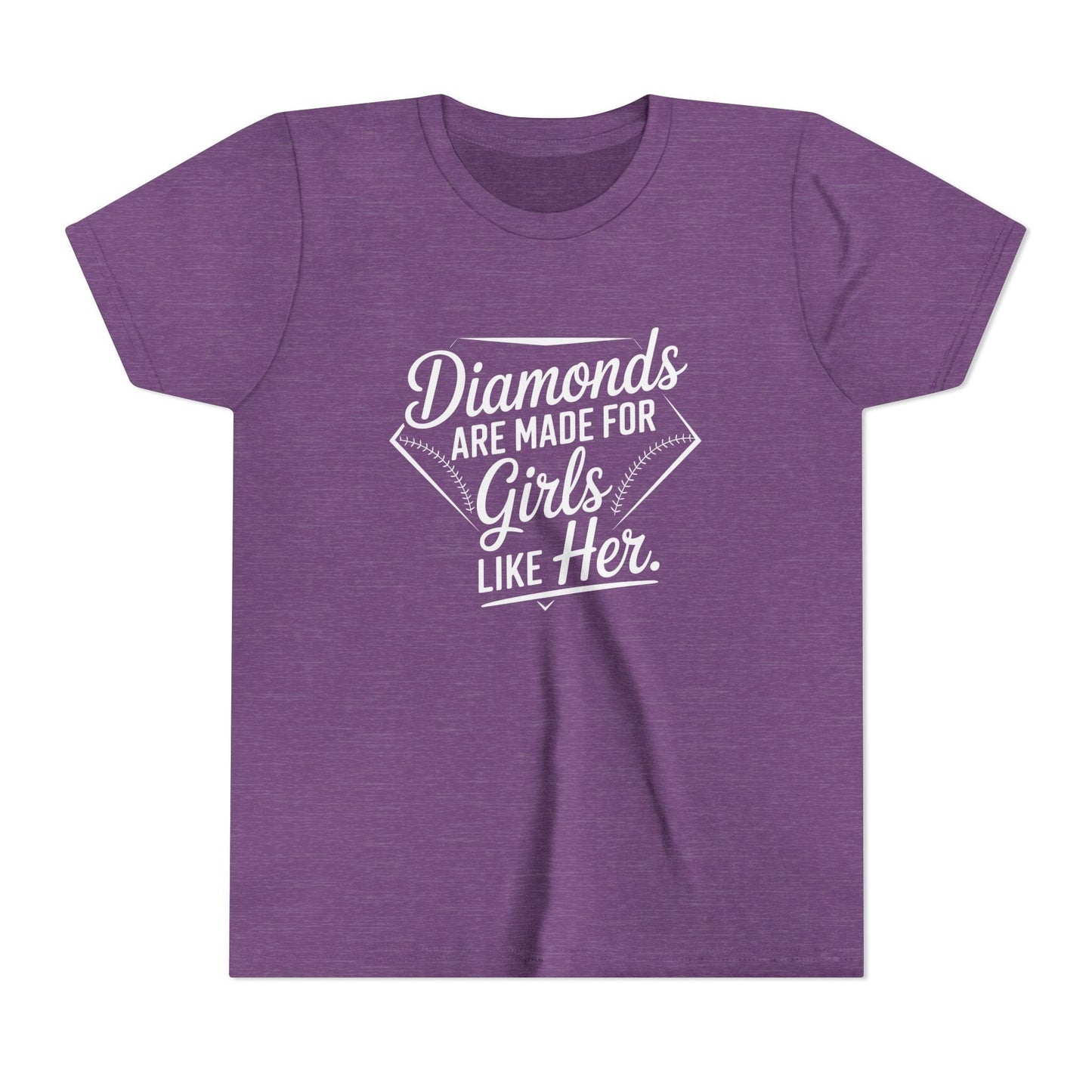 Diamonds Are Made for Girls Like Her Youth Short Sleeve Tee