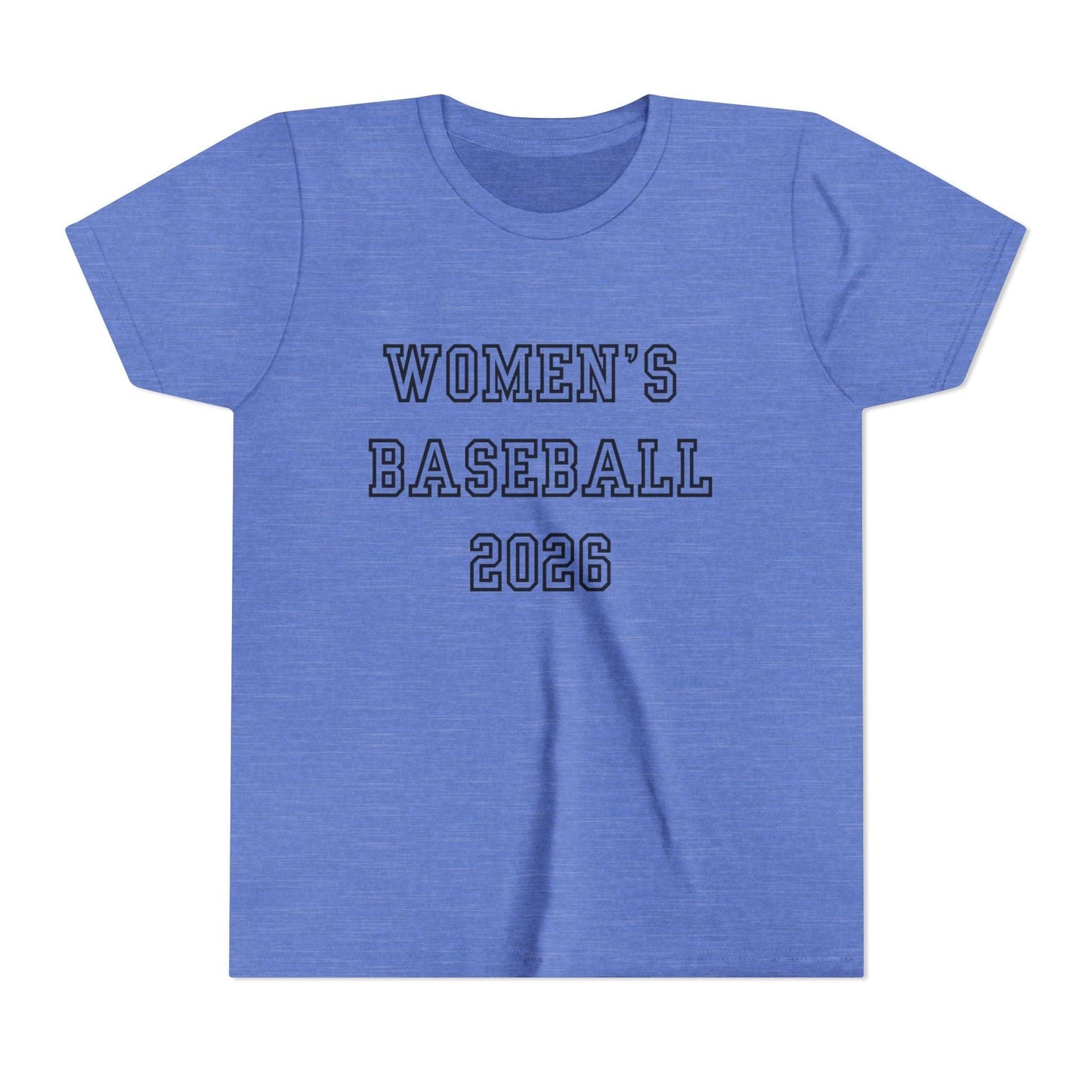 Women's Baseball 2026 Youth Short Sleeve Tee