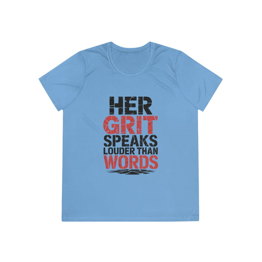 Grit Over Words  Ladies Competitor Tee