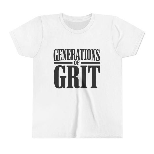 Generations Of Grit Youth Short Sleeve Tee