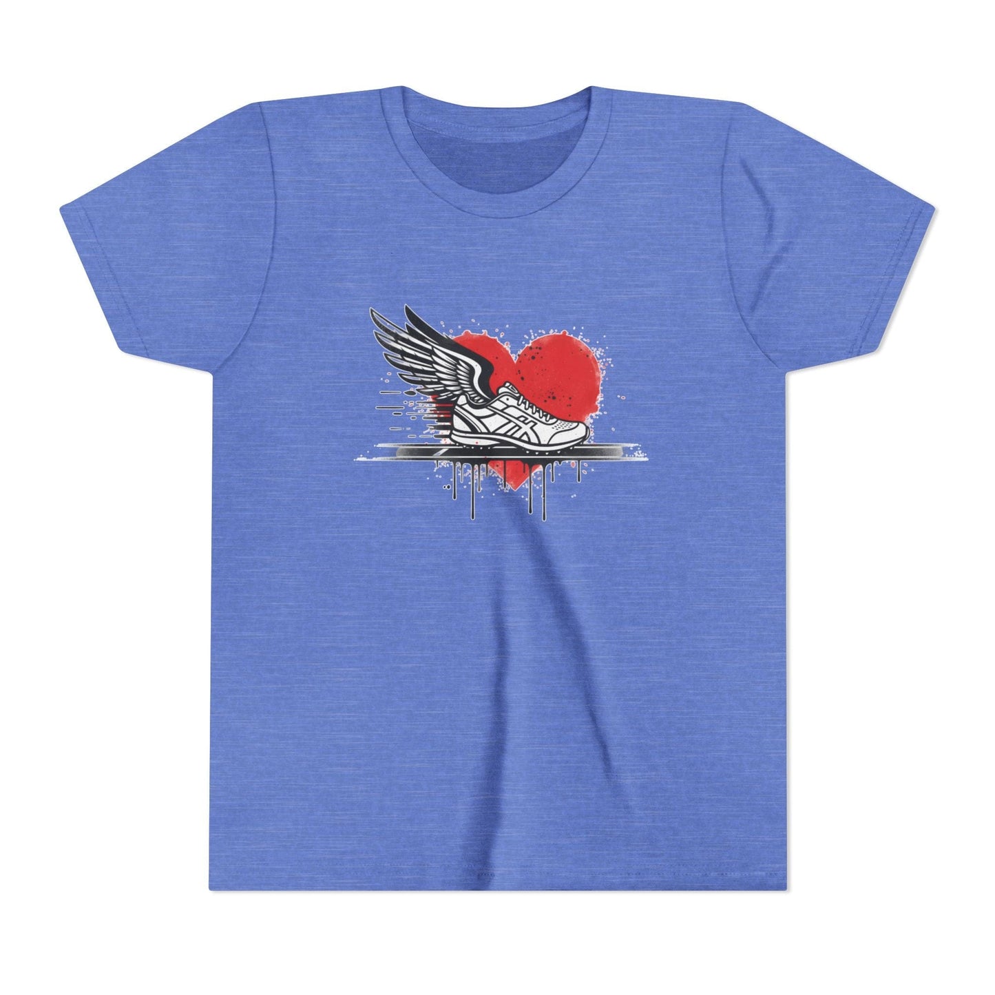 Running Is Her Heartbeat Youth Short Sleeve Tee