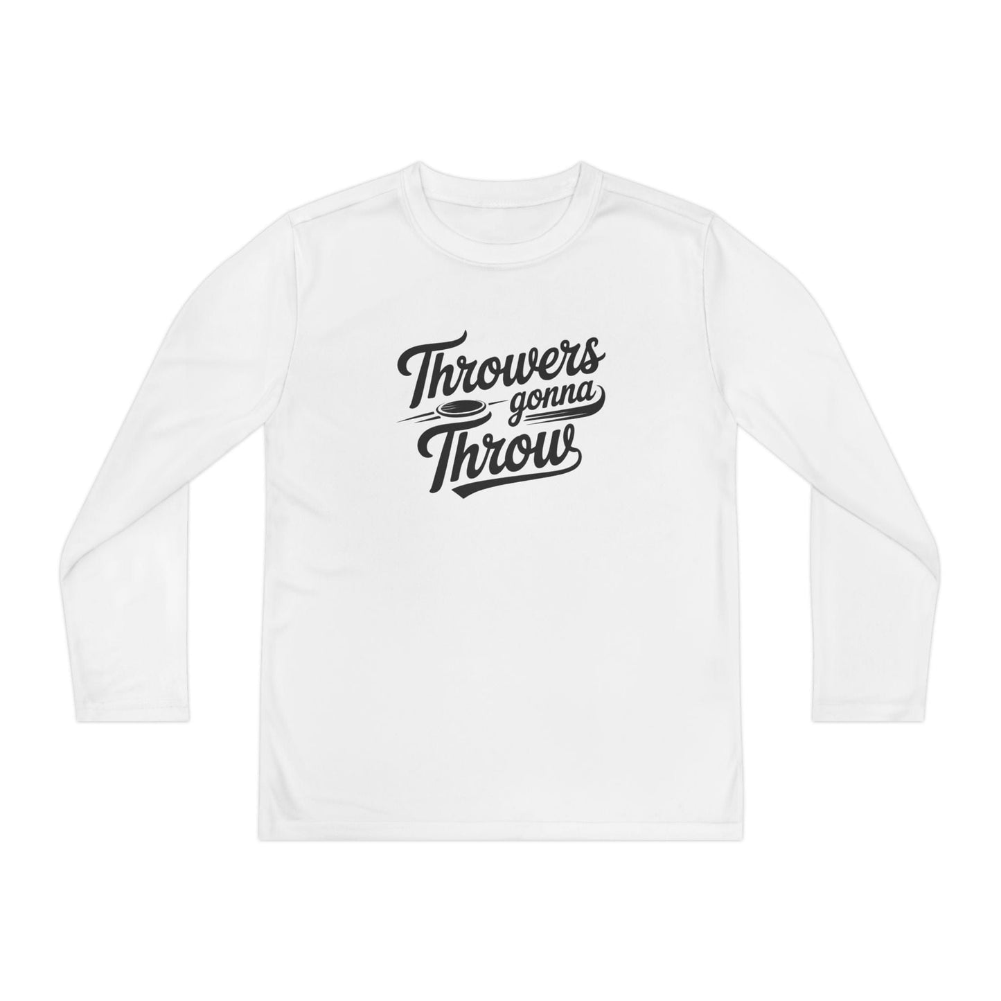 Throwers Gonna Throw Youth Long Sleeve Competitor Tee