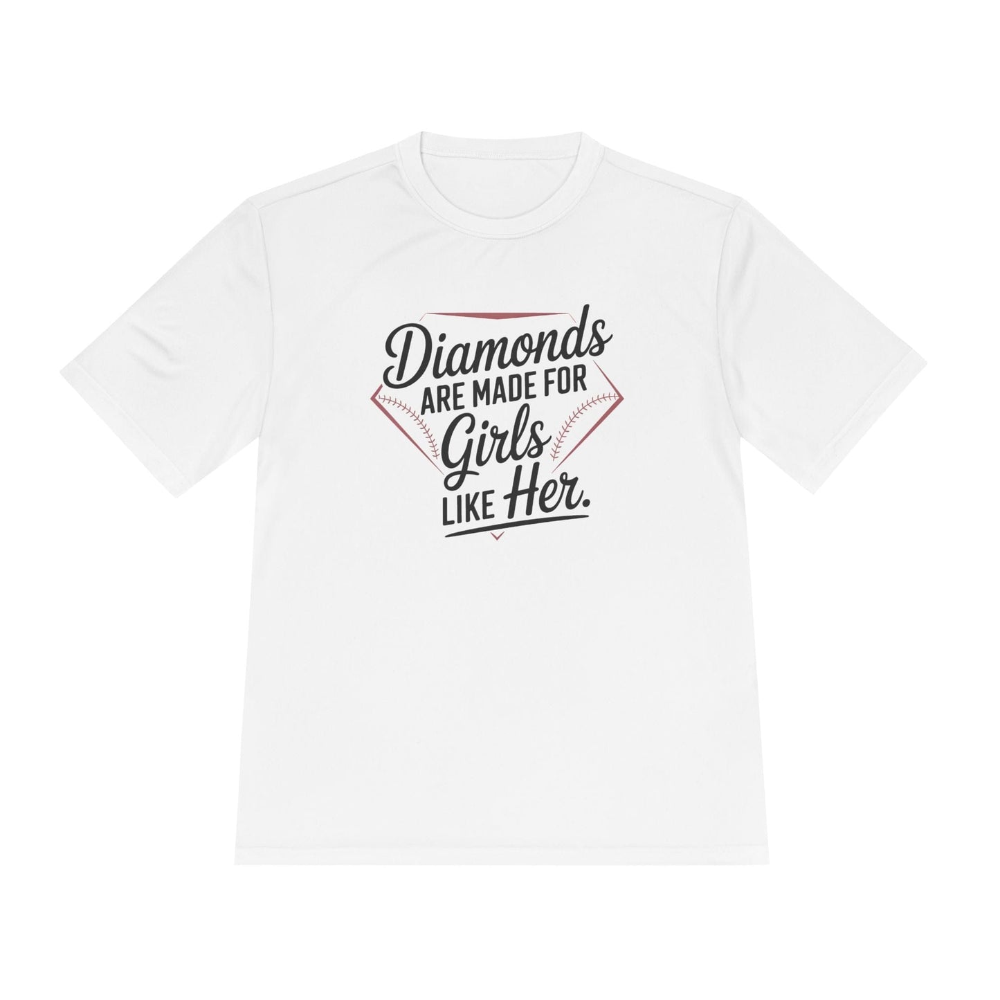 Diamonds Are Made for Girls Like Her Unisex Moisture Wicking Tee