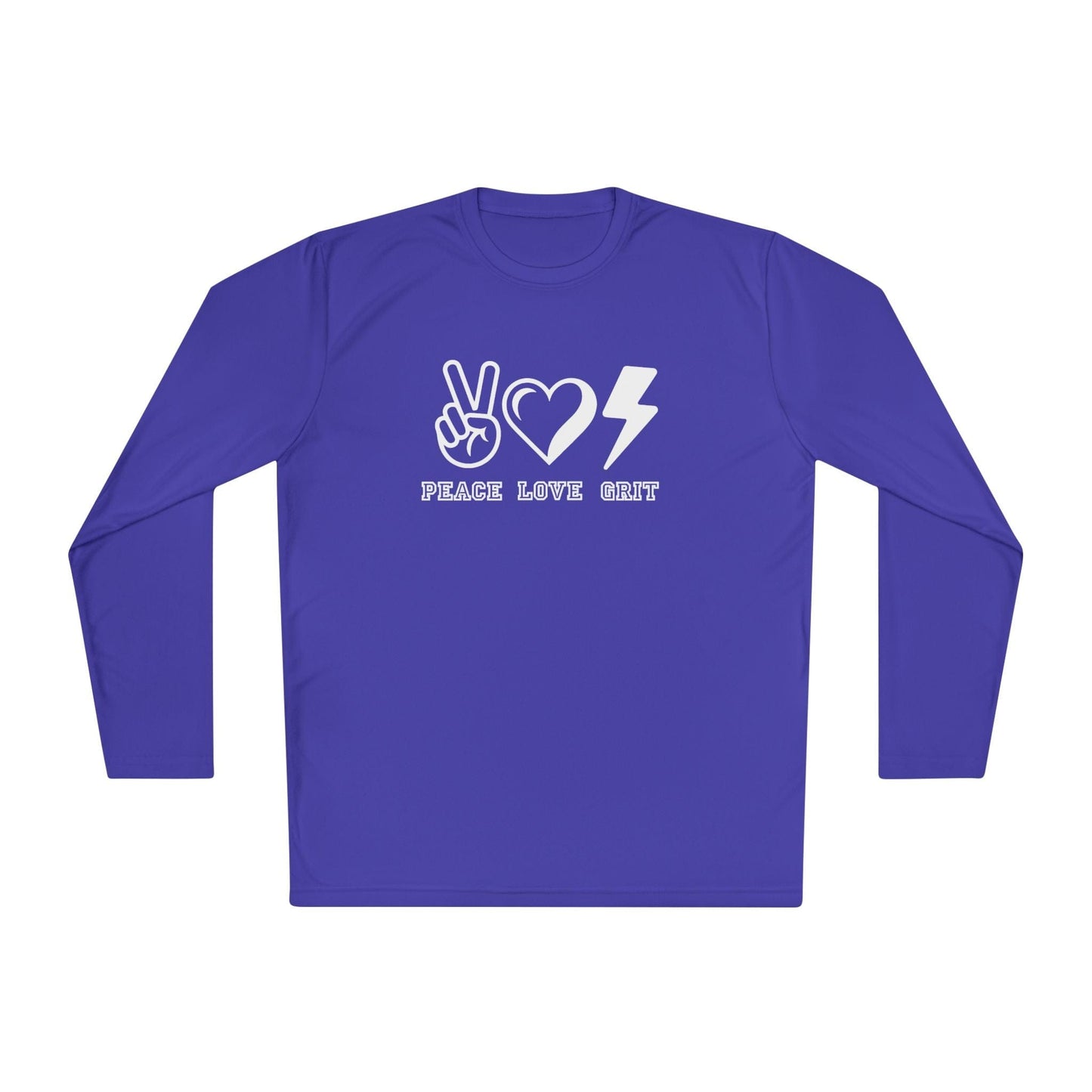 Peace, Love, Grit Unisex Lightweight Long Sleeve Tee