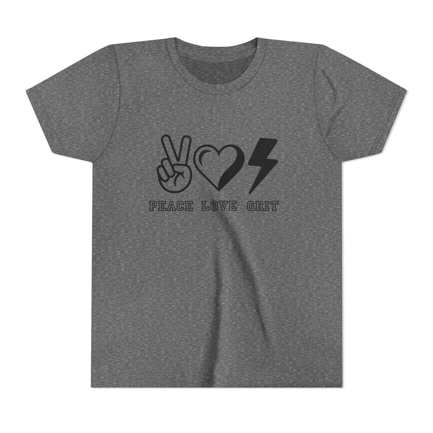 Peace, Love, Grit Youth Short Sleeve Tee