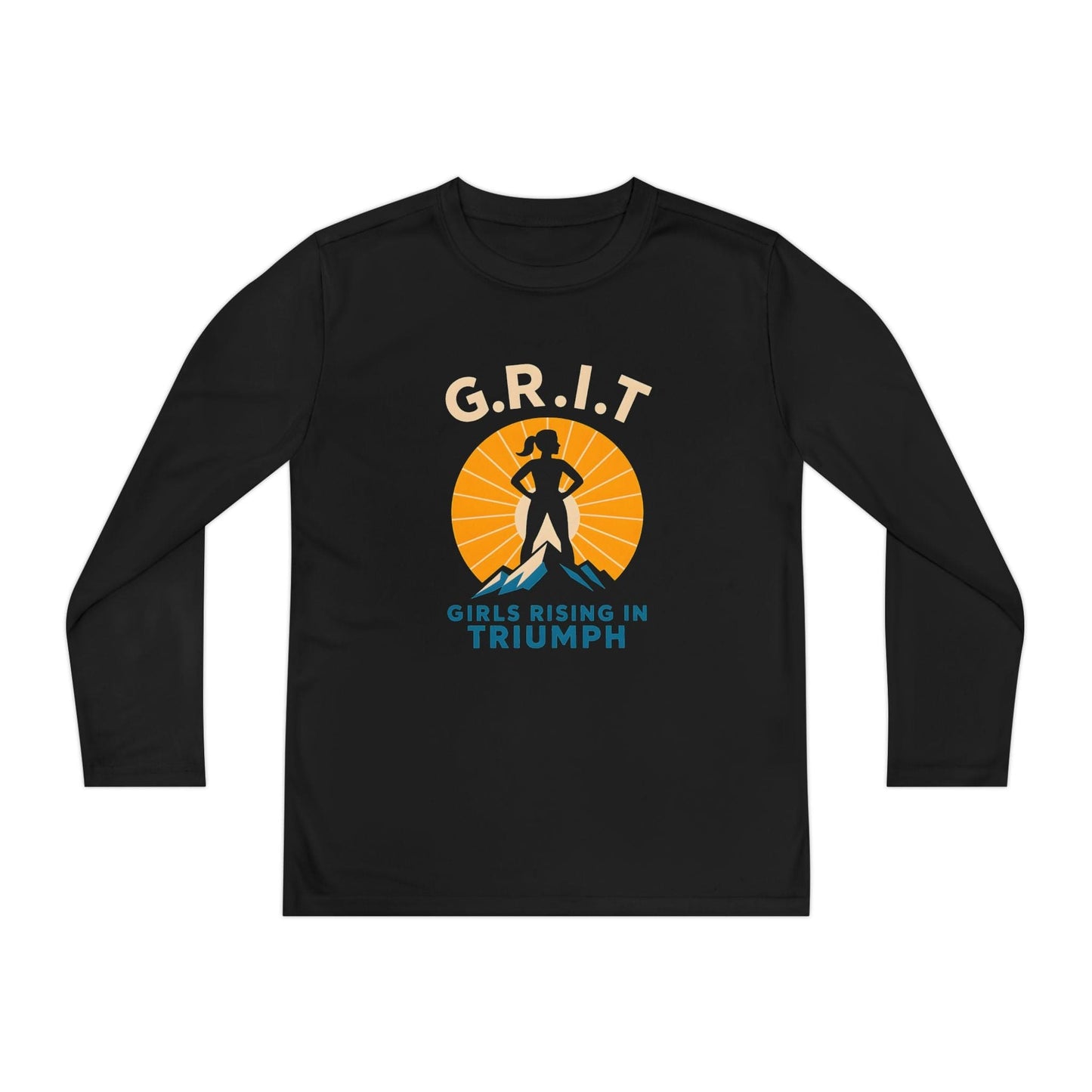 Girls Rising In Triumph Youth Long Sleeve Competitor Tee