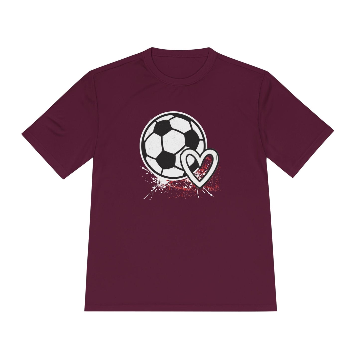 Soccer Is Her Heartbeat  Unisex Moisture Wicking Tee