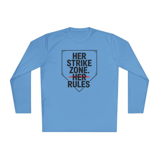 Her Strike Zone, Her Rules Lightweight Long Sleeve Tee