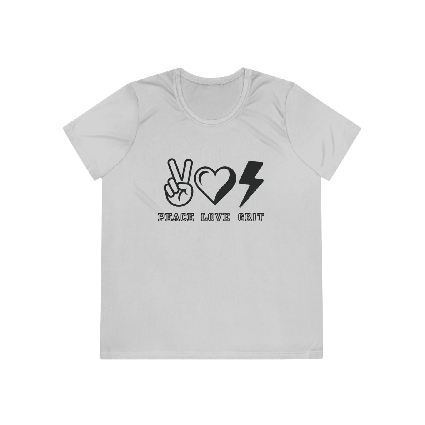 Peace, Love, Grit  Ladies Competitor Tee
