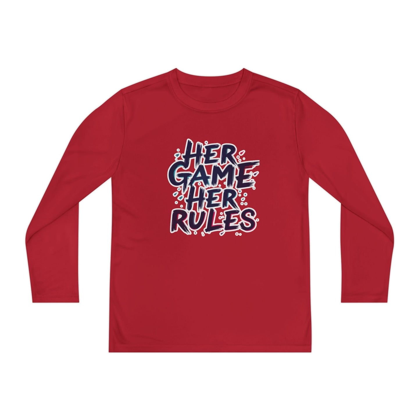 Her Game, Her Rules Youth Long Sleeve Competitor Tee