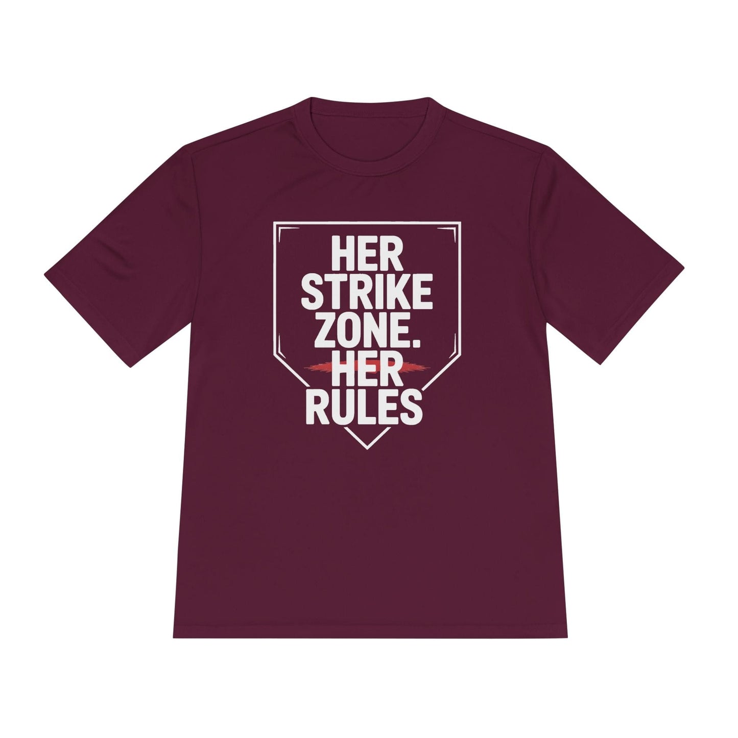 Her Strike Zone, Her Rules Unisex Moisture Wicking Tee