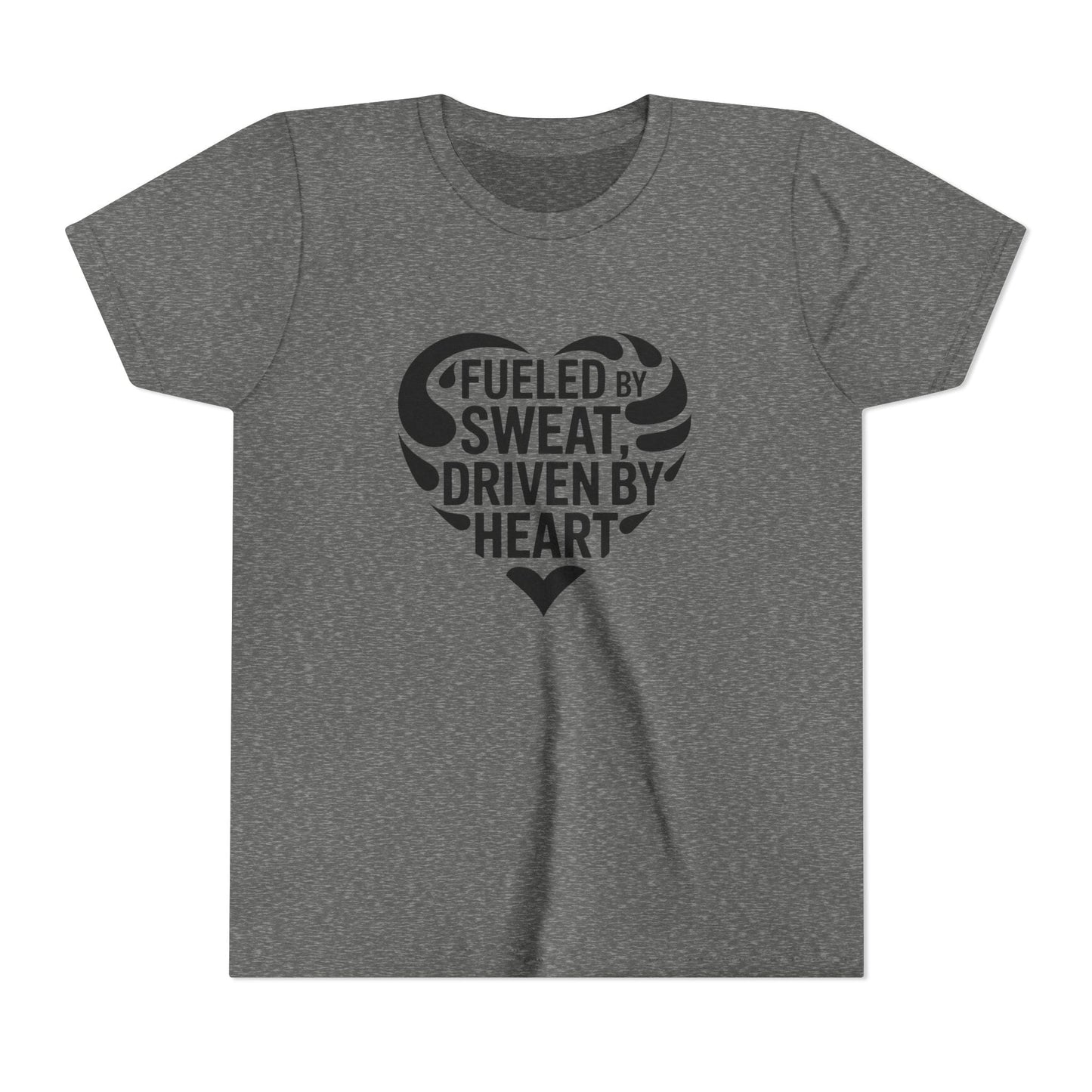 Fueled by Sweat, Driven by Heart Youth Short Sleeve Tee