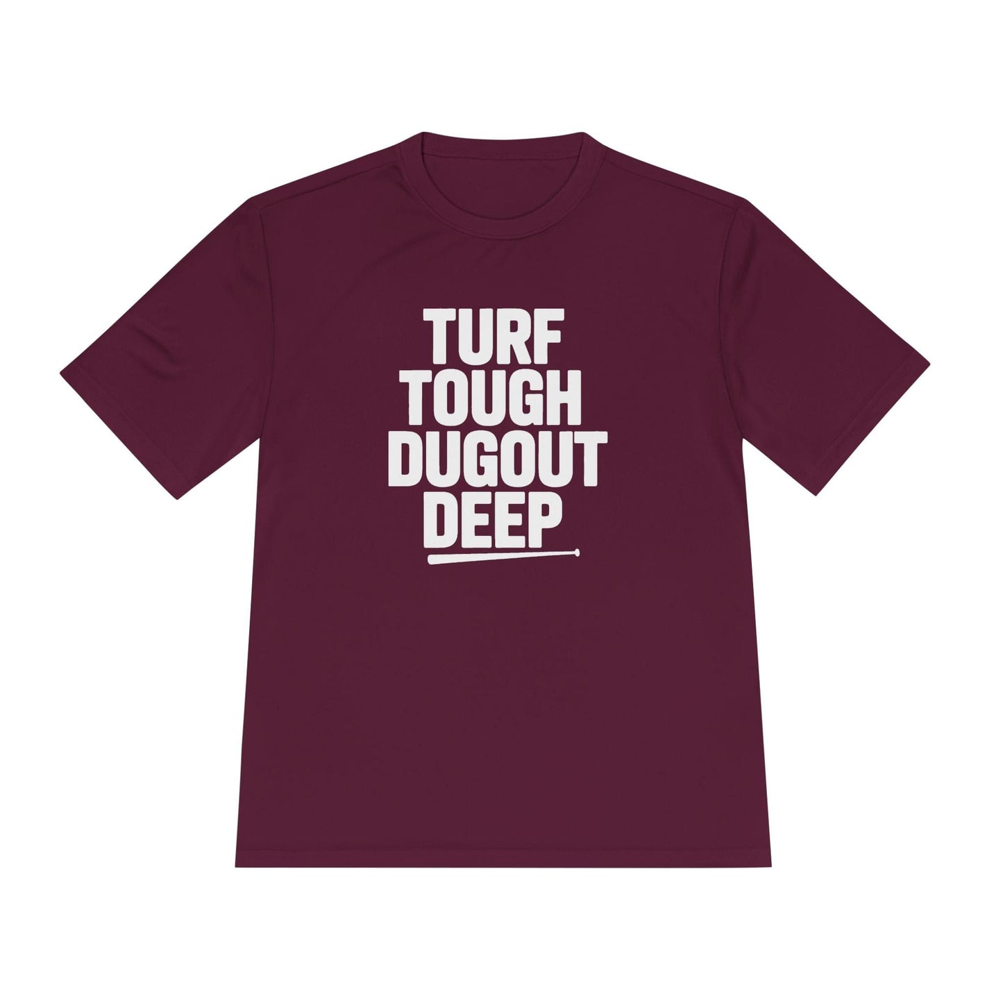 Turf Tough, Dugout Deep Unisex Moisture Wicking Tee