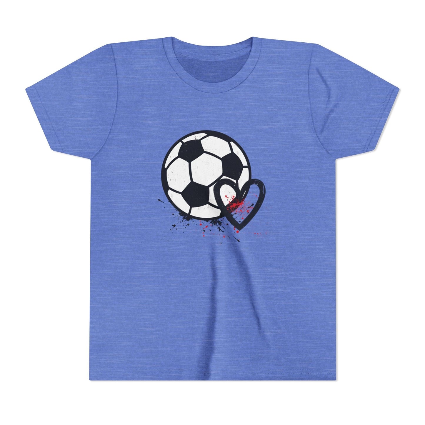 Soccer Is Her Heartbeat Youth Short Sleeve Tee