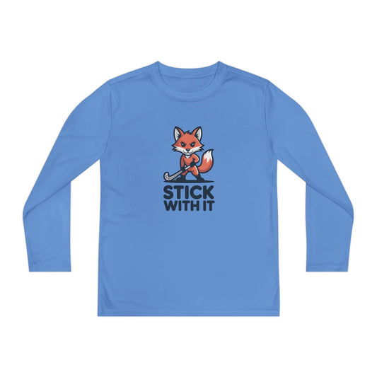 Stick With It Youth Long Sleeve Competitor Tee