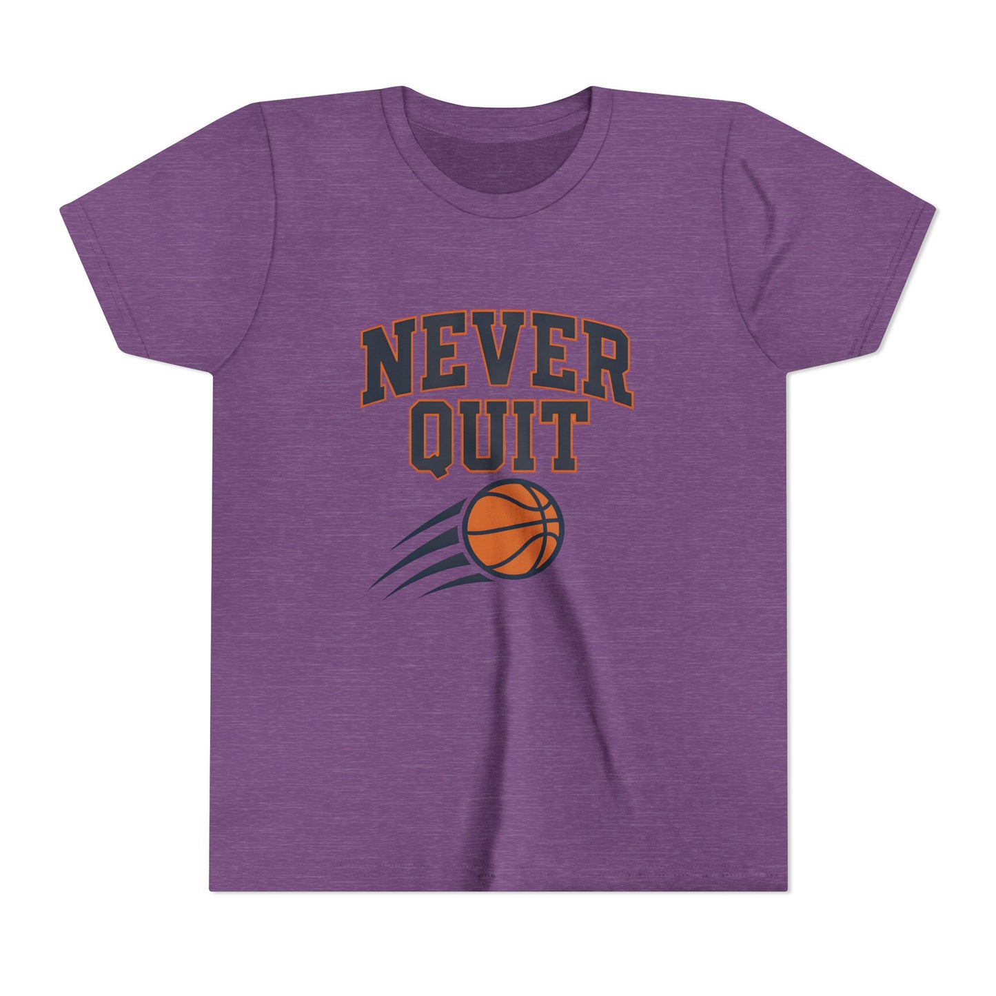 Never Quit Basketball Youth Short Sleeve Tee