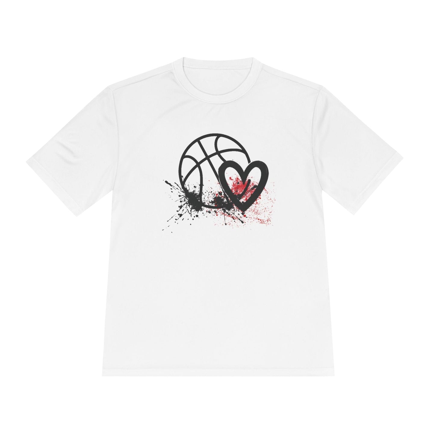 Basketball Is Her Heartbeat Unisex Moisture Wicking Tee
