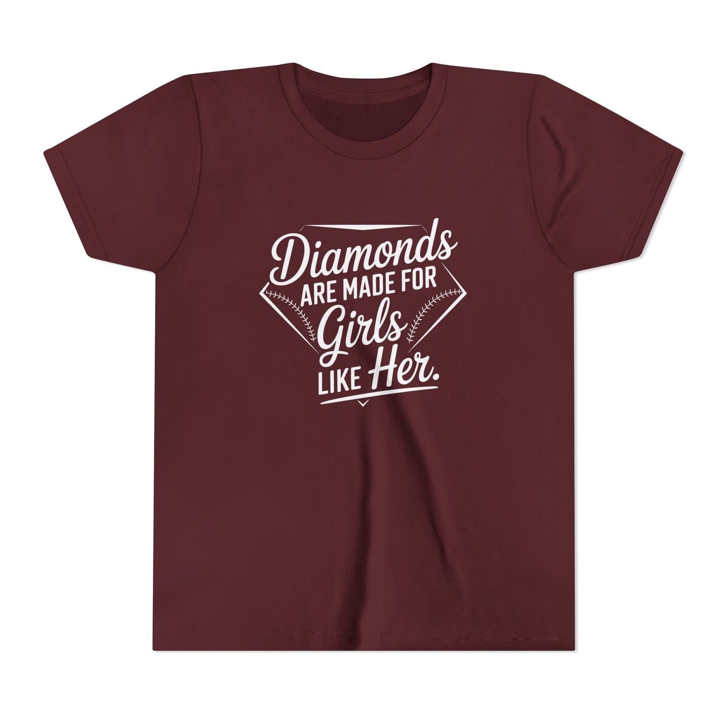 Diamonds Are Made for Girls Like Her Youth Short Sleeve Tee