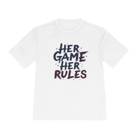 Her Game, Her Rules Unisex Moisture Wicking Tee
