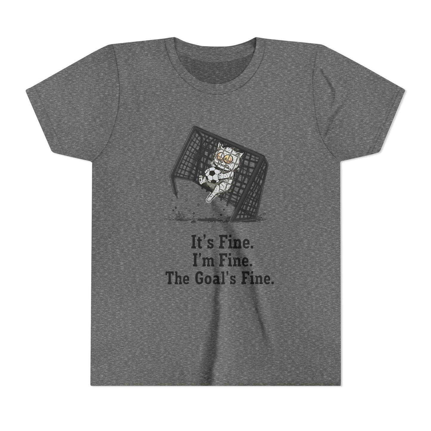 It's Fine, Soccer Youth Short Sleeve Tee