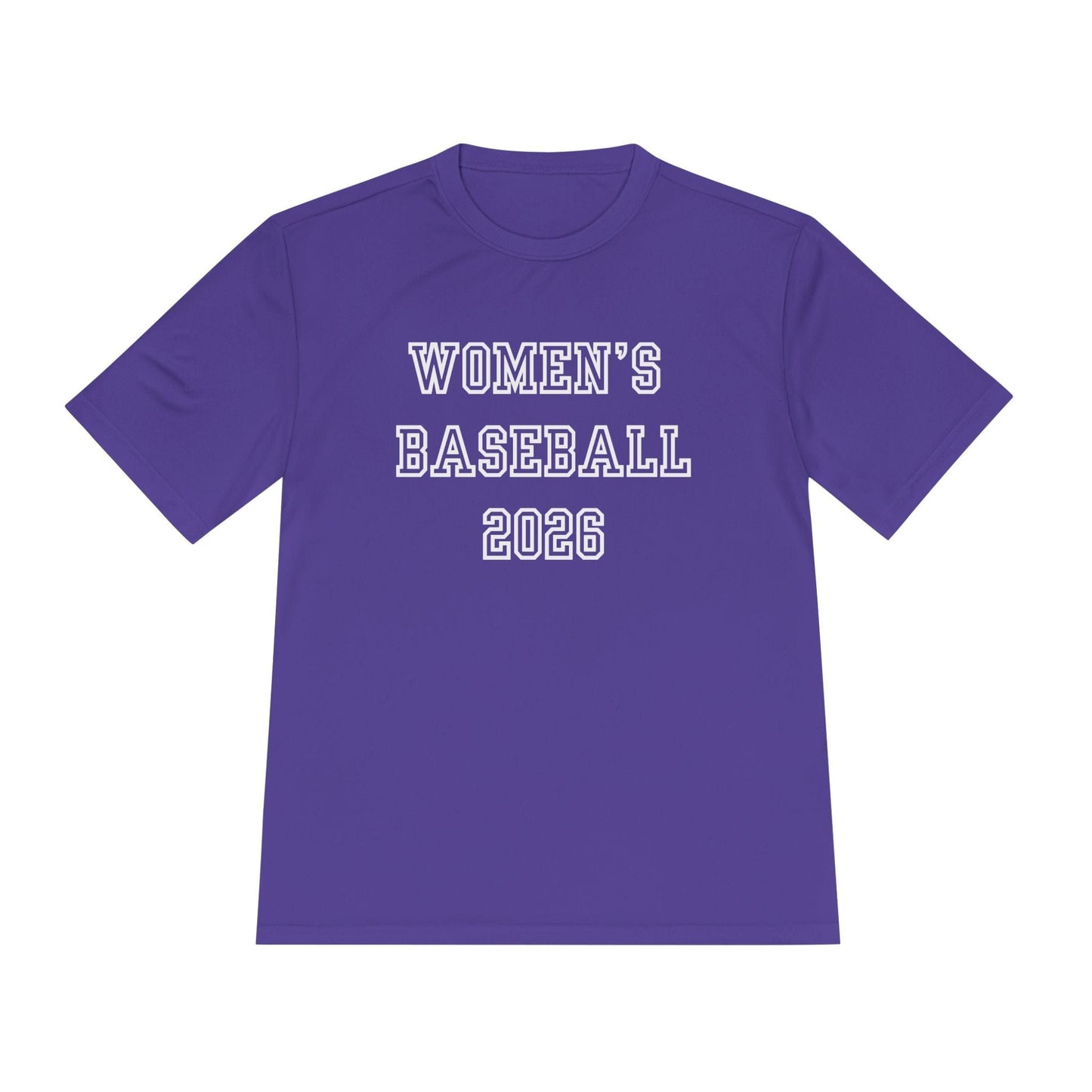 Women's Baseball 2026 Unisex Moisture Wicking Tee