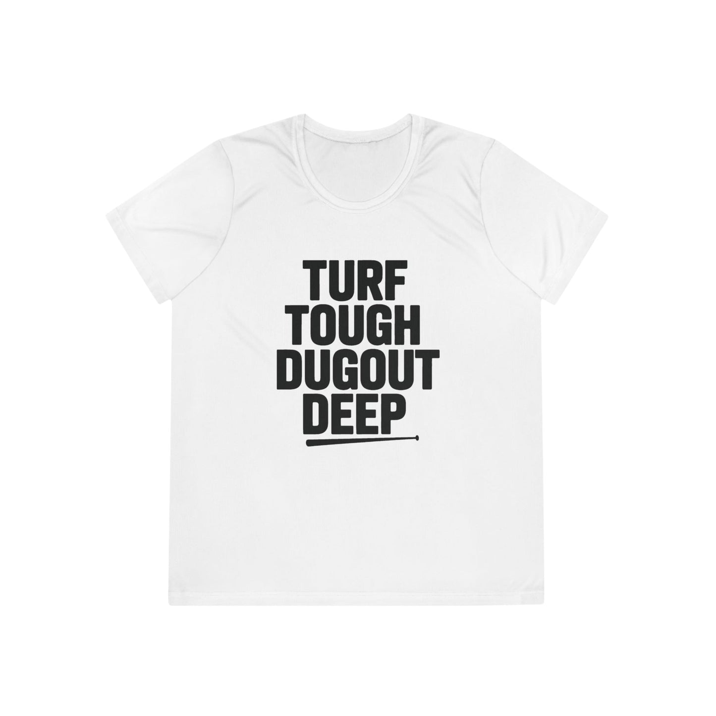 Turf Tough, Dugout Deep Ladies Moisture Wicking Tee