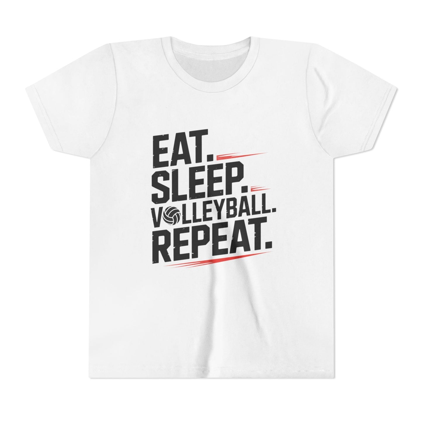 Eat.Sleep.Volleyball.Repeat Youth Short Sleeve Tee