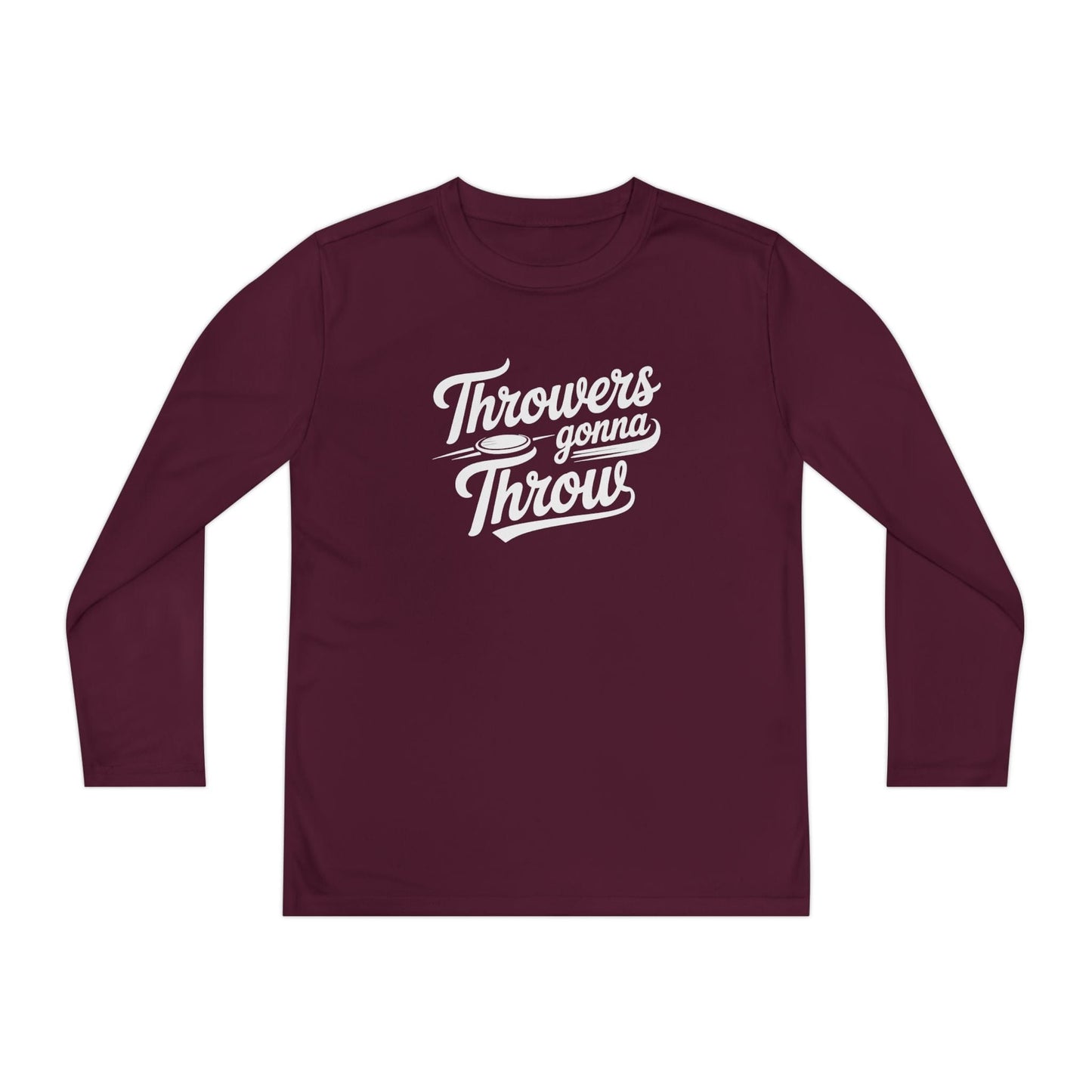 Throwers Gonna Throw Youth Long Sleeve Competitor Tee