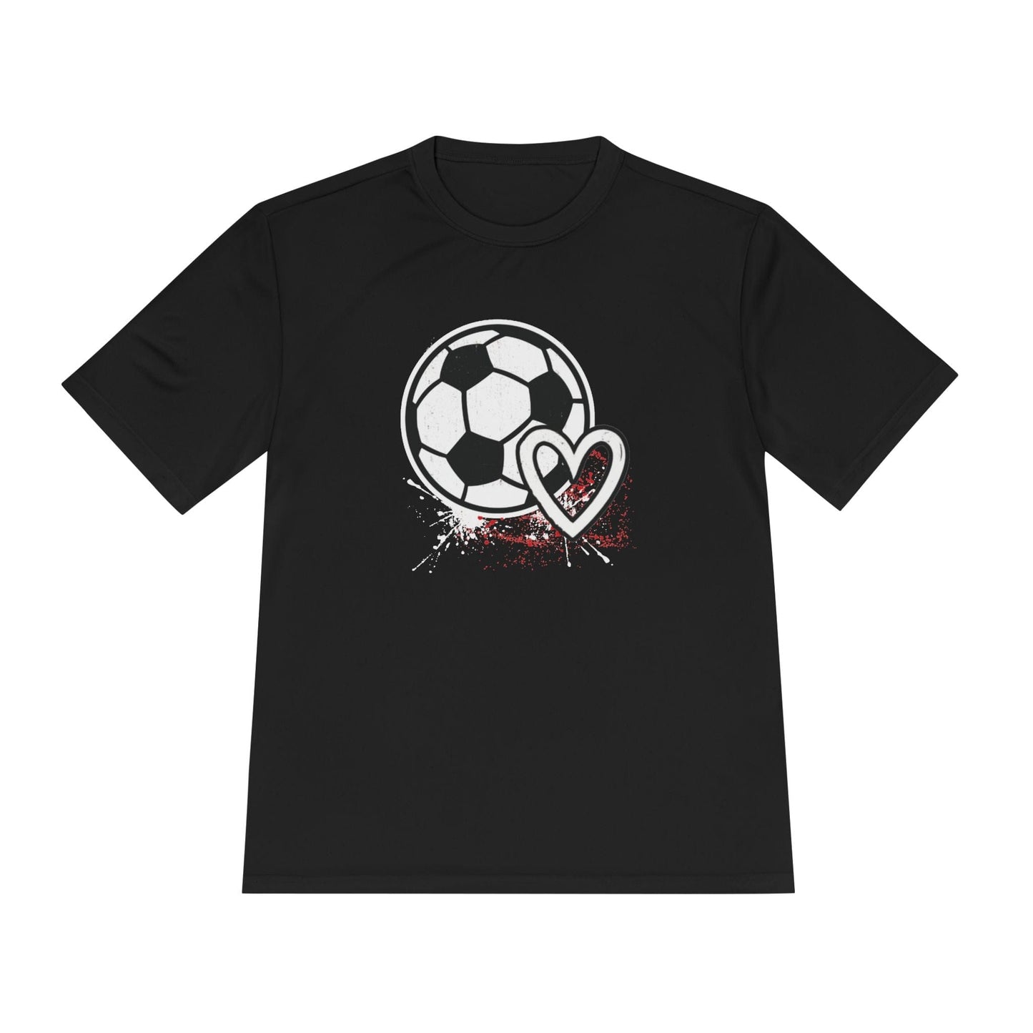 Soccer Is Her Heartbeat  Unisex Moisture Wicking Tee