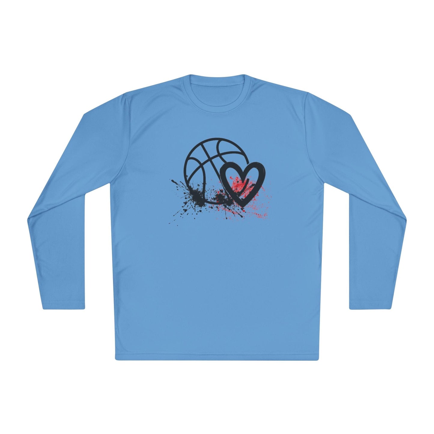Basketball Is Her Heartbeat Lightweight Long Sleeve Tee
