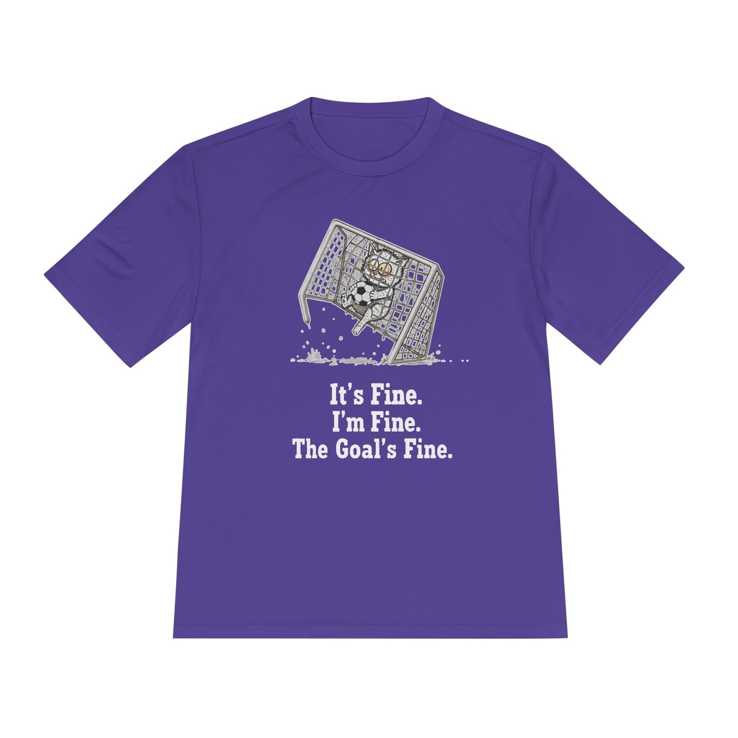 It's Fine, Soccer Unisex Moisture Wicking Tee