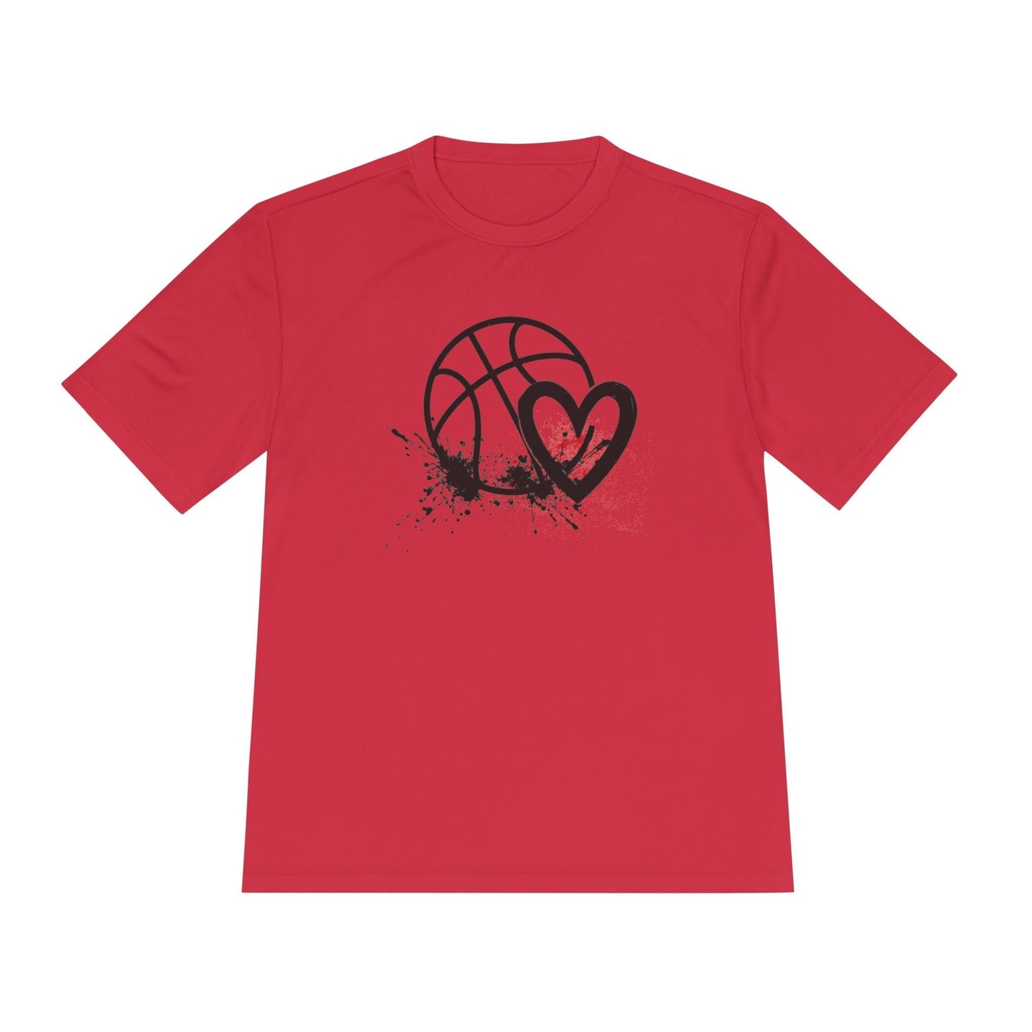 Basketball Is Her Heartbeat Unisex Moisture Wicking Tee