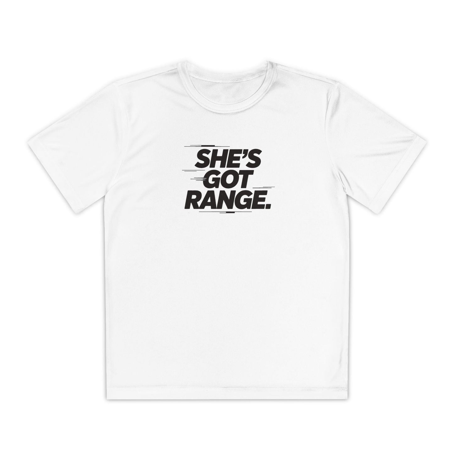 She's Got Range Youth Moisture Wicking Tee