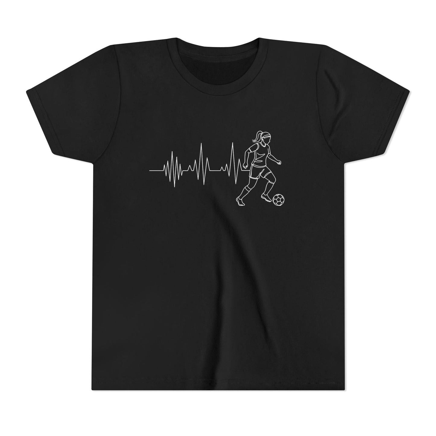 Soccer Heartbeat Youth Short Sleeve Tee
