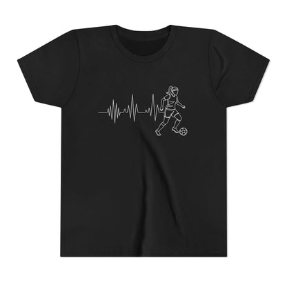 Soccer Heartbeat Youth Short Sleeve Tee