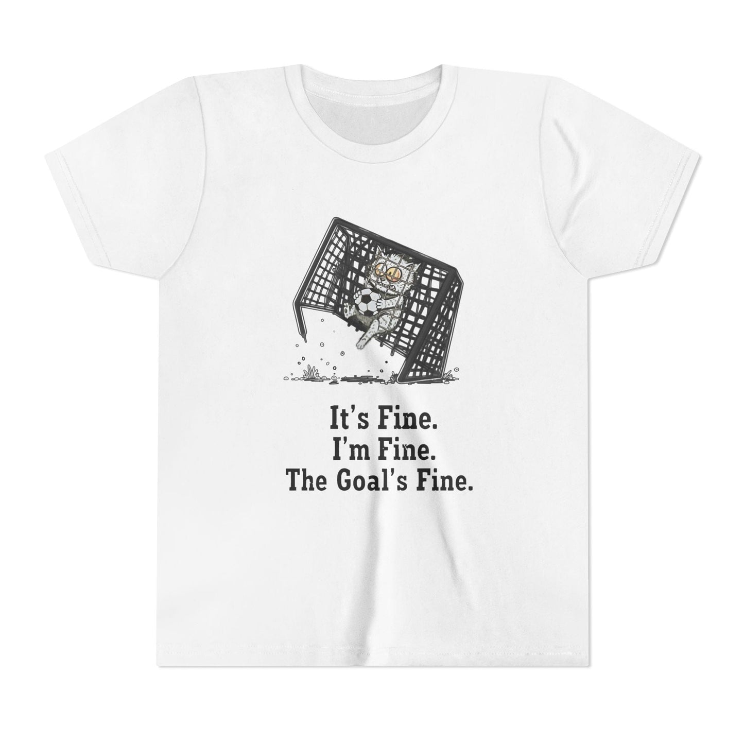 It's Fine, Soccer Youth Short Sleeve Tee