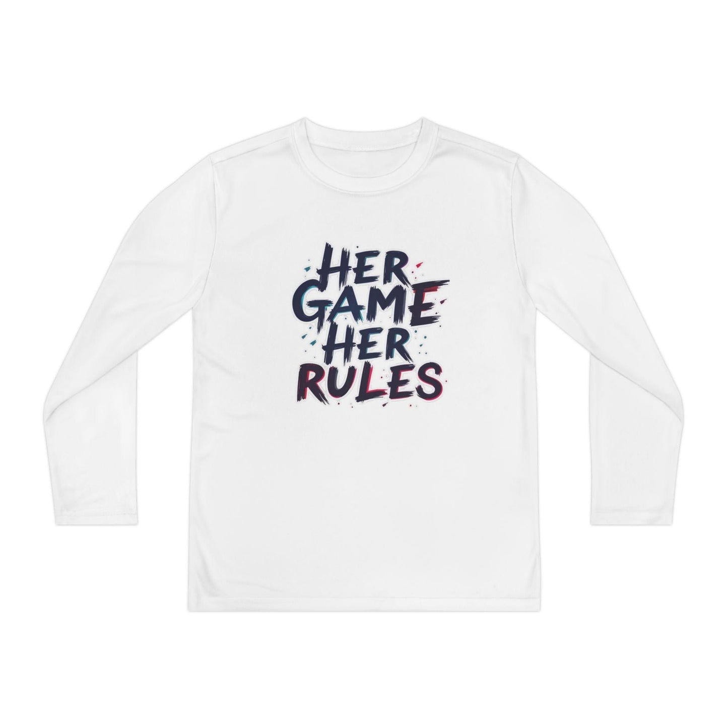 Her Game, Her Rules Youth Long Sleeve Competitor Tee