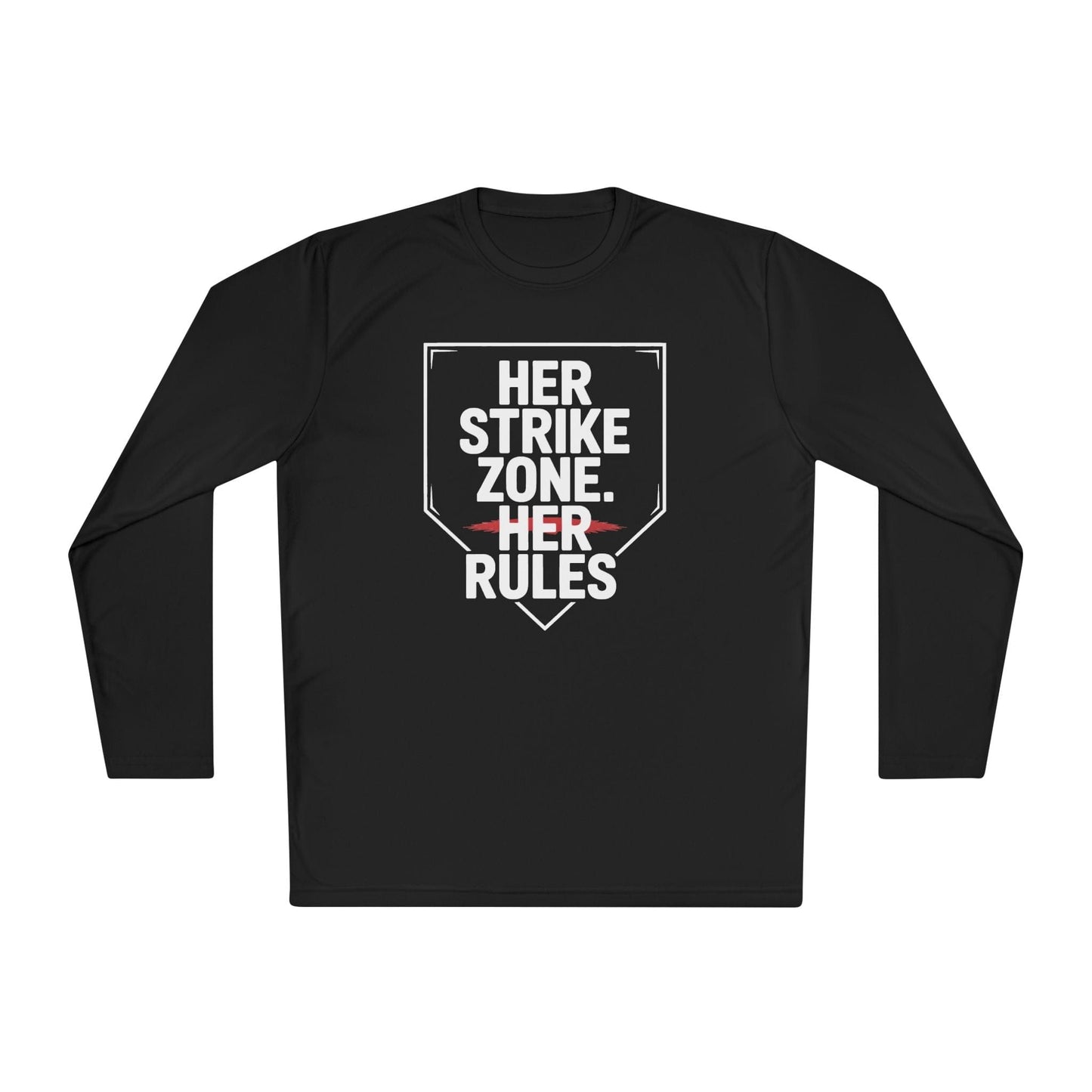 Her Strike Zone, Her Rules Lightweight Long Sleeve Tee