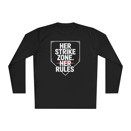 Her Strike Zone, Her Rules Lightweight Long Sleeve Tee